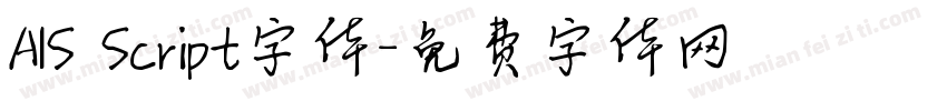 AIS Script字体字体转换